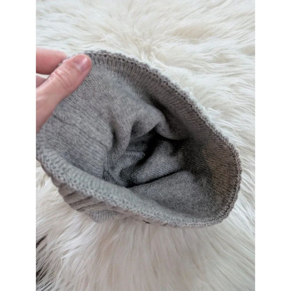Patagonia Gray Fold-Over Brodeo Cuffed Beanie Cap Unisex Patch Grey
